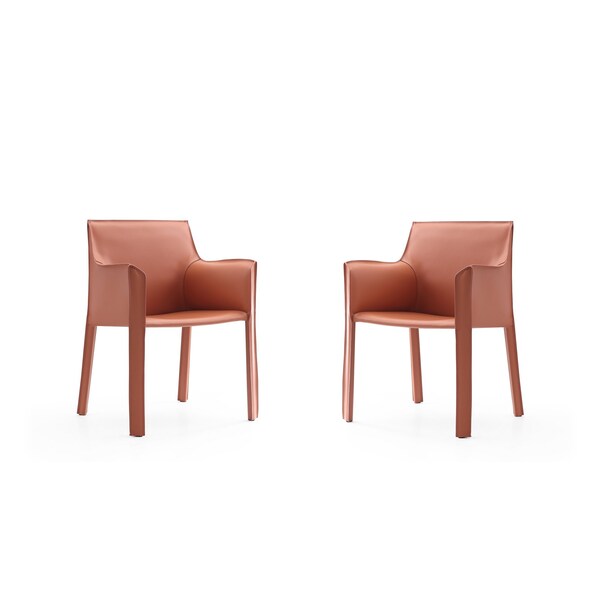 Manhattan Comfort Vogue Arm Chair in Clay, PK2 2-DC033-CY - main